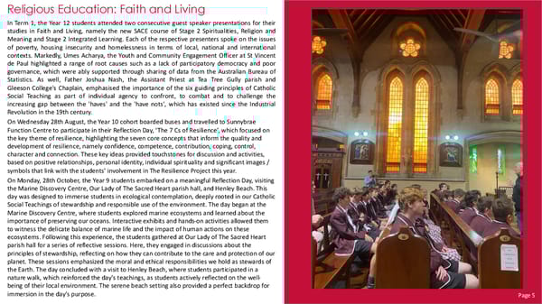 Gleeson College School Performance Report – 2024 - Page 7