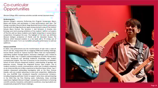 Gleeson College School Performance Report – 2024 - Page 20