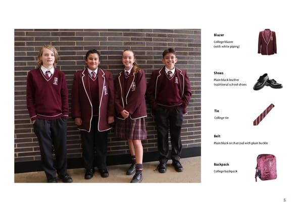 Gleeson College Uniform Guide and Expectations - Page 5