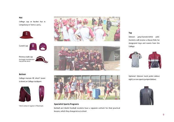 Gleeson College Uniform Guide and Expectations - Page 9