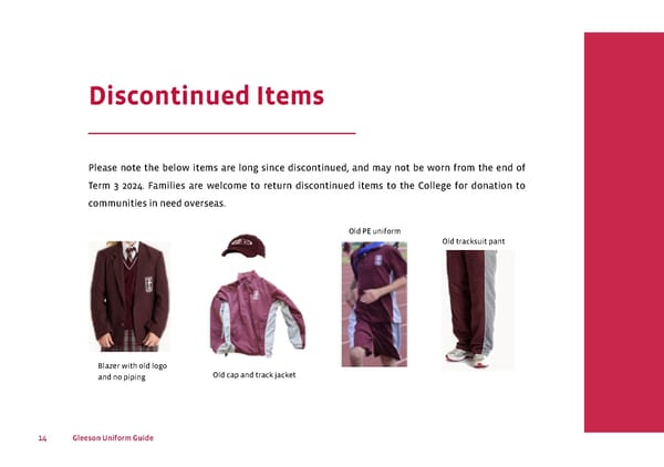 Gleeson College Uniform Guide and Expectations - Page 14