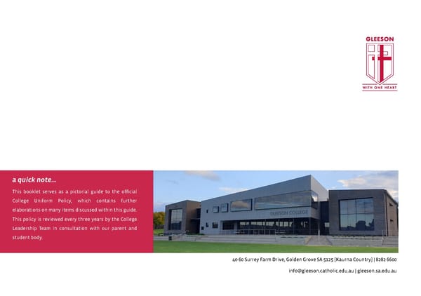 Gleeson College Uniform Guide and Expectations - Page 16