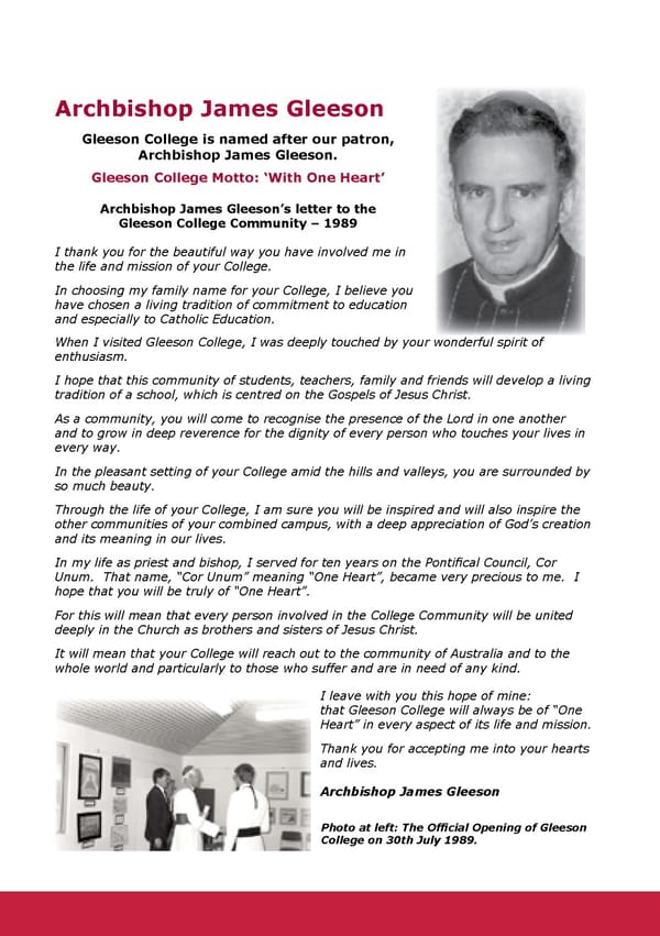 Gleeson College Prospectus - Page 6