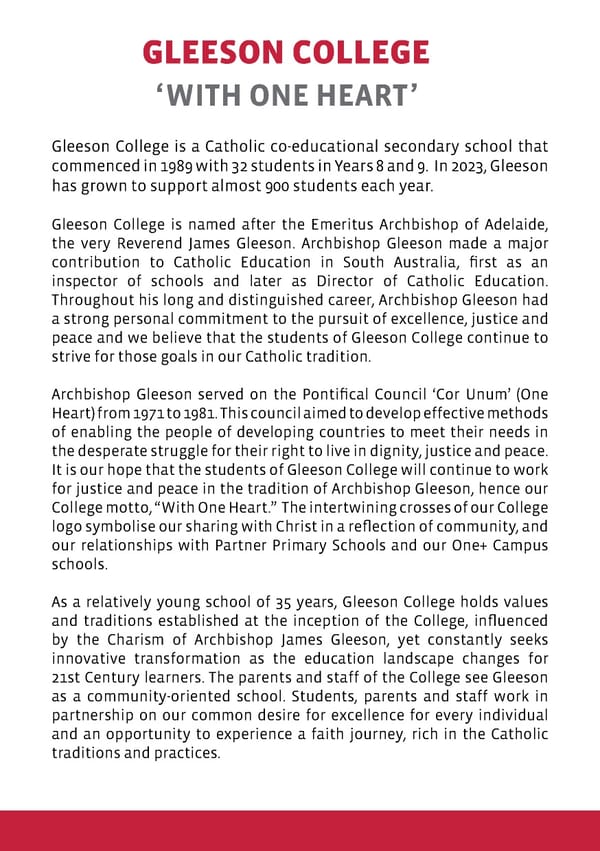 Gleeson College Prospectus - Page 7