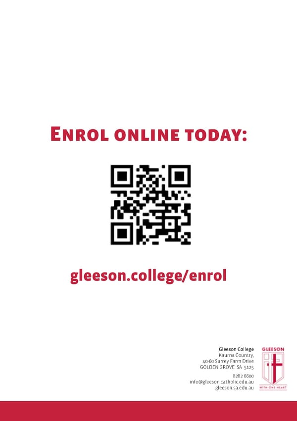Gleeson College Prospectus - Page 35