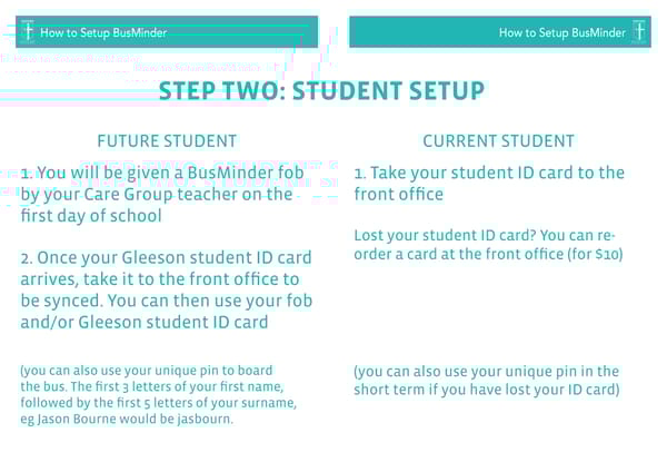 Gleeson College Private Bus Services & BusMinder Guide - Page 7